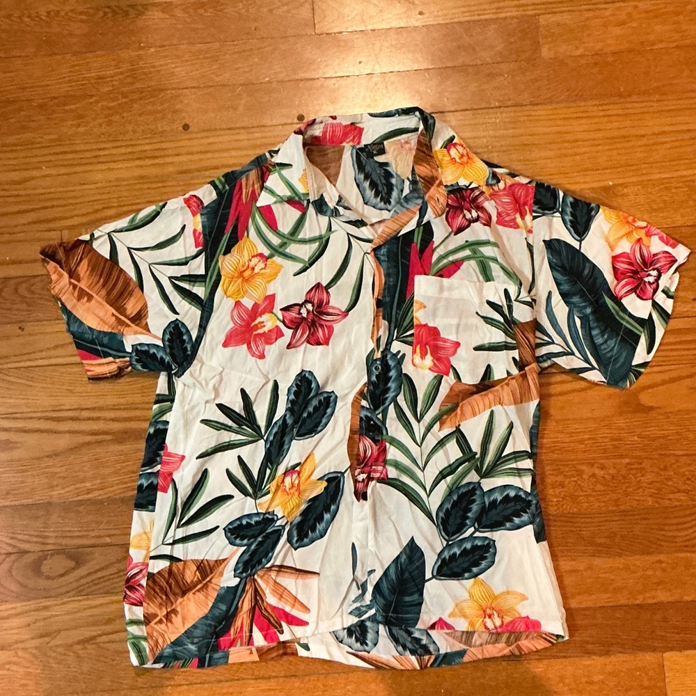 Tropical Floral Nikita Short Sleeve Shirt